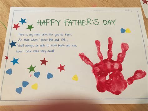 father's day handprint gift